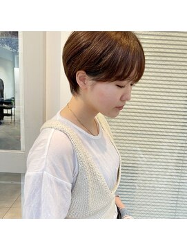 ミント(mint) 耳かけショート/マッシュショート/ショート/グレージュ