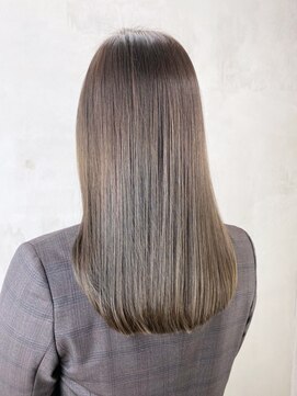 アイティー バイ アルバム 浦和店(IT by ALBUM) オリーブベージュ_外ハネボブセクションカラー_ba380692
