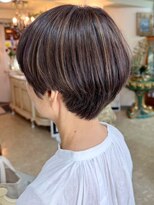 アルファ インタラクティブ エム フラワー(ALUFA interactive.M Flower)&nbsp;20代30代40代ハイライトハンサムショート透明感小顔