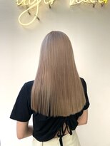 アジールヘア 北千住駅西口店(agir hair)&nbsp;ハイトーンホワイトミルクティーベージュカラー 韓国ヘア