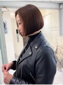 こだわりぬいた圧倒的に美しいボブと上品ブラウン○20代30代40代