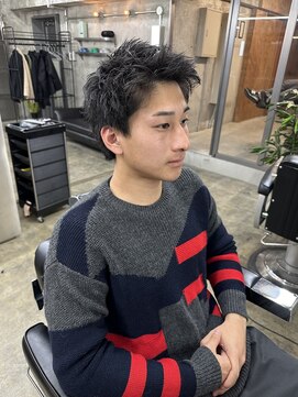 ロンドガルマン 名古屋(Lond GULLMAN) 【Lond GULLMAN江村】刈り上げなしのスパイキーショート