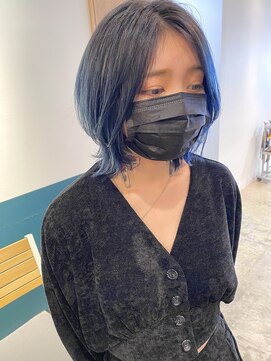 テーラヘアー 土気あすみが丘店(TELA HAIR) ブルー系グラデーション