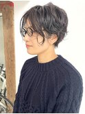 【中井千佳】黒髪ショートパーマ♪