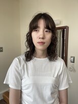 スタニング 渋谷(STUNNING.) ミディアムパーマ レイヤーパーマ 大きめカールパーマ