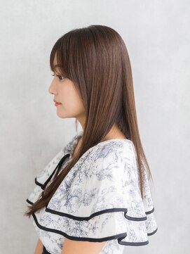 フレーム 博多店(FRAME) 髪質改善縮毛矯正ストレートパーマ×透明感ブラウン