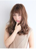 BERRY_小顔＿オリーブカラー＿セミウェットウェーブ＿ハイライト