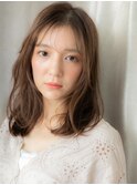 ミルクティーアッシュ抜け感レイヤースタイルY戸田公園20代30代