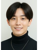 ブルーブラック 韓国マッシュ フェザーパーマ　ST24