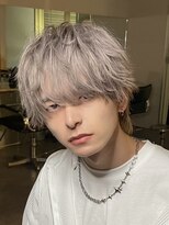 ハイライト/マッシュパーマ/ウルフ/アッシュブラック/渋谷駅