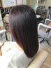 ★何度も触りたいサラサラの髪へ★　カット+縮毛矯正+クイックトリートメント