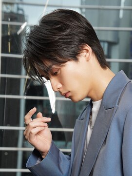 アルファ 新宿(alpha) 【alpha 新宿】ニュアンスパーマ×センターパート