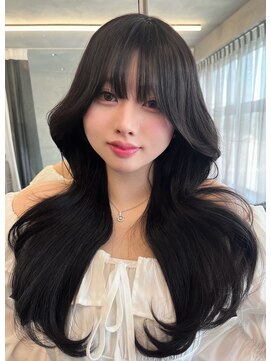 ロンドルピナス 小倉(Lond Lupinus) ミディアムヘア暗めカラー/デザインカラー/フェイスフレーミング