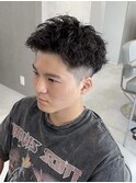 ピンパーマ　刈り上げスパイキー