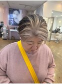 白髪ぼかし&似合わせショート