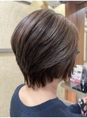 小顔補正立体ショートカット