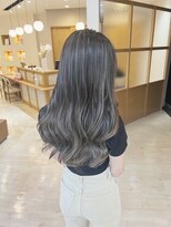 チェレ ブラン 堺東店(Chere brun) 30代白髪ぼかしハイライト×グレージュ×オイルグロスカラー