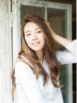 サロンドメルシー (salon de merci)&nbsp;【merci 青葉台】ベージュカラー 無造作 センターパート☆