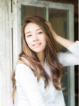 サロンドメルシー (salon de merci) 【merci 青葉台】ベージュカラー 無造作 センターパート☆