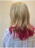 ピンク×ゴールド