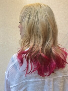 ヘアースタジオ ミツル(hair studio 326) ピンク×ゴールド