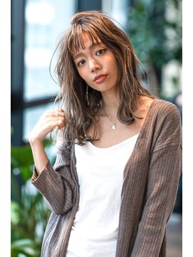 オースティン 門前仲町(AUSTIN) 前髪かき上げイメチェンイヤリングカラーラベンダーカラーくびれ