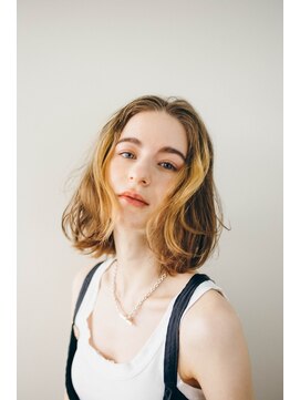 ピズム(PISM) 大人ウェーブボブ/ハイライト