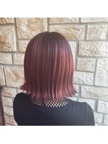 ヘアビータ 松前店(HAIR vita)&nbsp;【vita/ren】外ハネボブ×カシスピンク