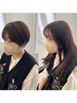 エルエスヘアー(LS HAIR) 【LS HAIR菊地】イメチェンベリーショート　シースルーバング