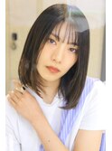 大人かわいいワンカール美髪20代30代40代小顔こなれミディ