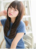 大人かわいい暖色系カラー小顔ロングレイヤーc4越谷20代30代40代