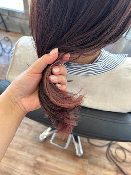 シエルバイアフロート(ciel by afloat) 〇ラベンダーベージュ × ピンクベージュ インナーカラー