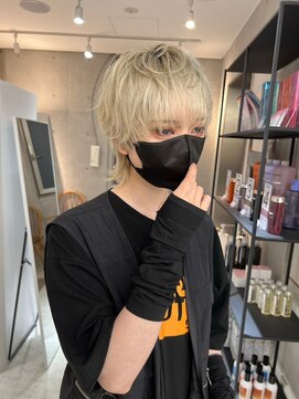 サンド 鹿児島中央(sand) 黒髪/グレーベージュ/レイヤーロング/前髪パーマ[鹿児島駅]