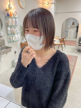 ヘアー アイス カンナ(HAIR ICI Canna) ぷつっとボブ/顔まわりレイヤー/ぷつっとレイヤー/外ハネボブ