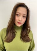 外人風ロング