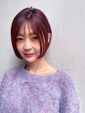 ローランド(Rowland) ミニボブ☆ショートボブ☆ハイライト☆ピンクブラウン