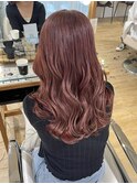ハイトーン カシスピンク ケアブリーチ 艶髪 暖色カラー