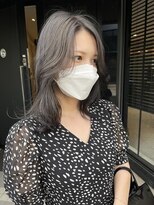 ガリカ 渋谷(Gallica)&nbsp;【mami】大人暗髪ラベンダーグレーブリーチなし/地毛風カラー