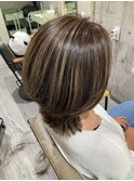 ハイライトカラーで動きを♪