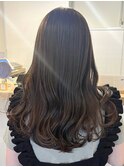 ダブルカラーブルーアッシュグレージュカラーレイヤーカット