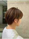 前髪長め大人ショート