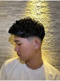 ナチュラルアップバングショート<理容室>