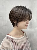 イメチェン♪美シルエット☆小顔似合わせ丸みショート前髪カット