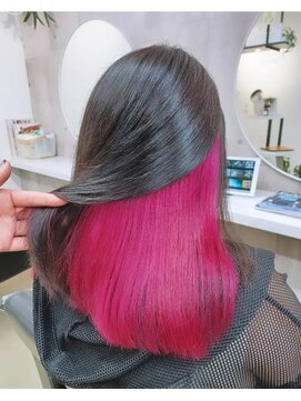 パープル(purple) インナーフラッシュピンク