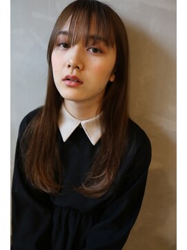 アグラントープ(a Gland taupe) ナチュラルワンカールに合わせ前髪カット