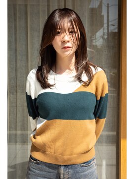 キールーム 伊丹西台店(Kir'oom) ［スタイリスト:香川］レイヤーの動きと透明感のあるブラウン