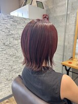 セプトヘア(sept hair)&nbsp;外ハネボブ　ピンクラベンダー