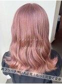 【ダブルカラー特化】森山担当　ブリーチあり×ピンクベージュ