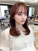 30代小顔に見える！くびれヘアレイヤー × オリーブグレージュ
