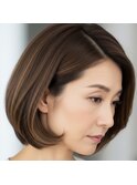 白髪ぼかしハイライト